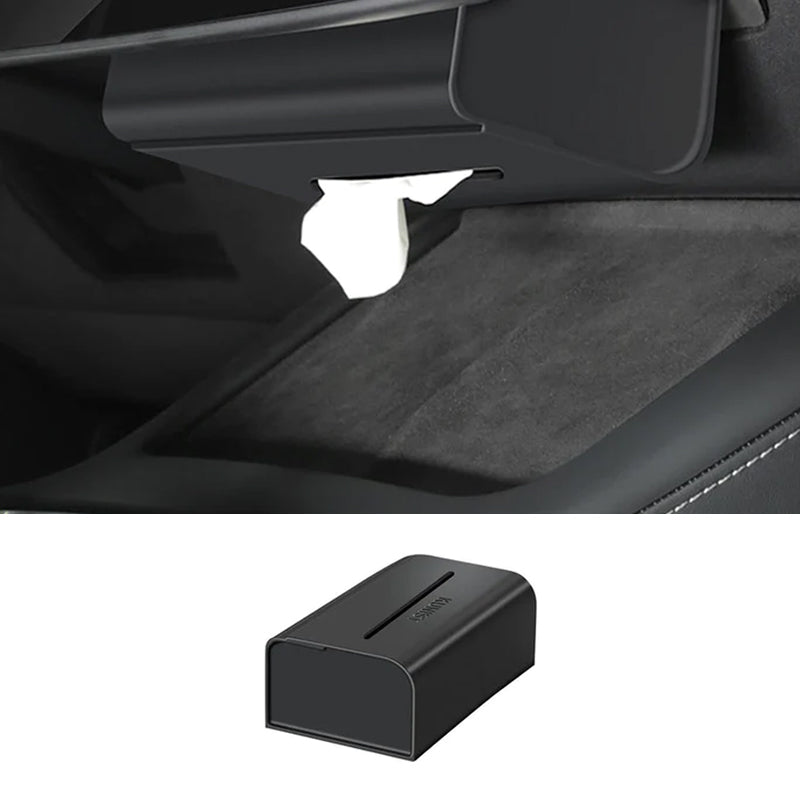 Hidden silicone tissue box for Tesla Model 3/Y