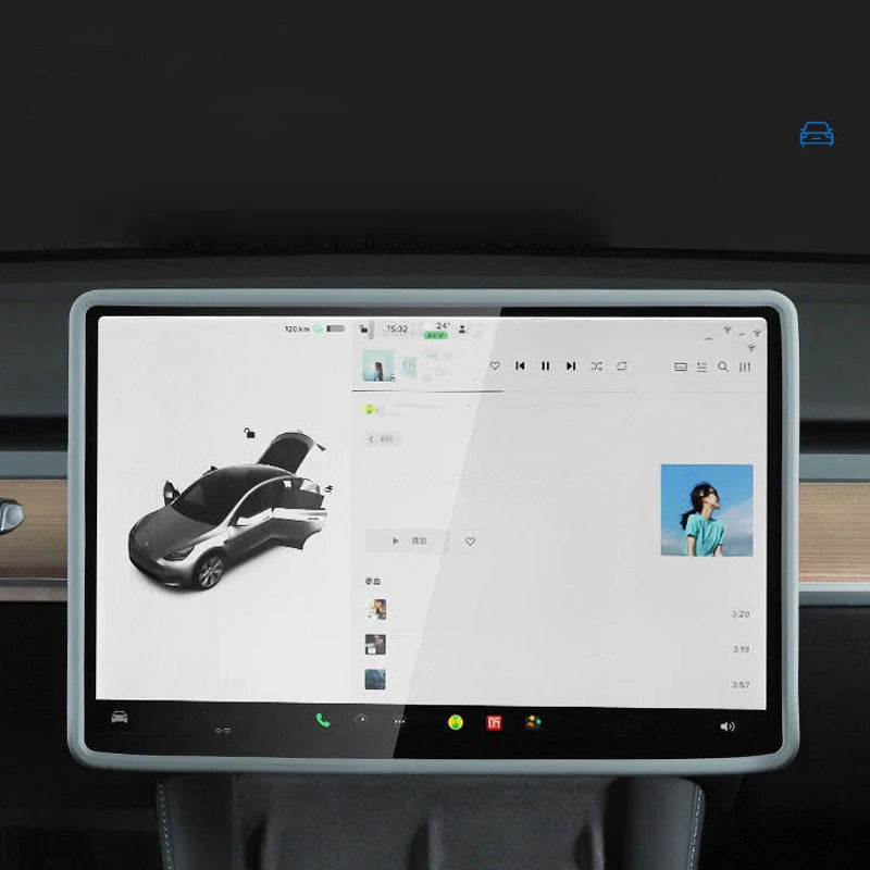 Housse de protection en silicone pour écran de contrôle central pour Tesla Model 3/Y