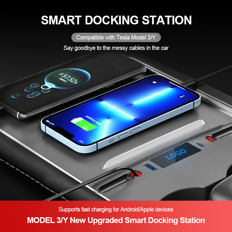 Upgraded USB Smart Expansion Dock For Tesla Modle 3/Y/Interior/Tesla/Tesla  modifications/Car accessories/Tesla accessories/Interior modifications