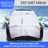 Windshield snow cover (with side mirror covers), a winter essential for protecting the windshield and wipers
