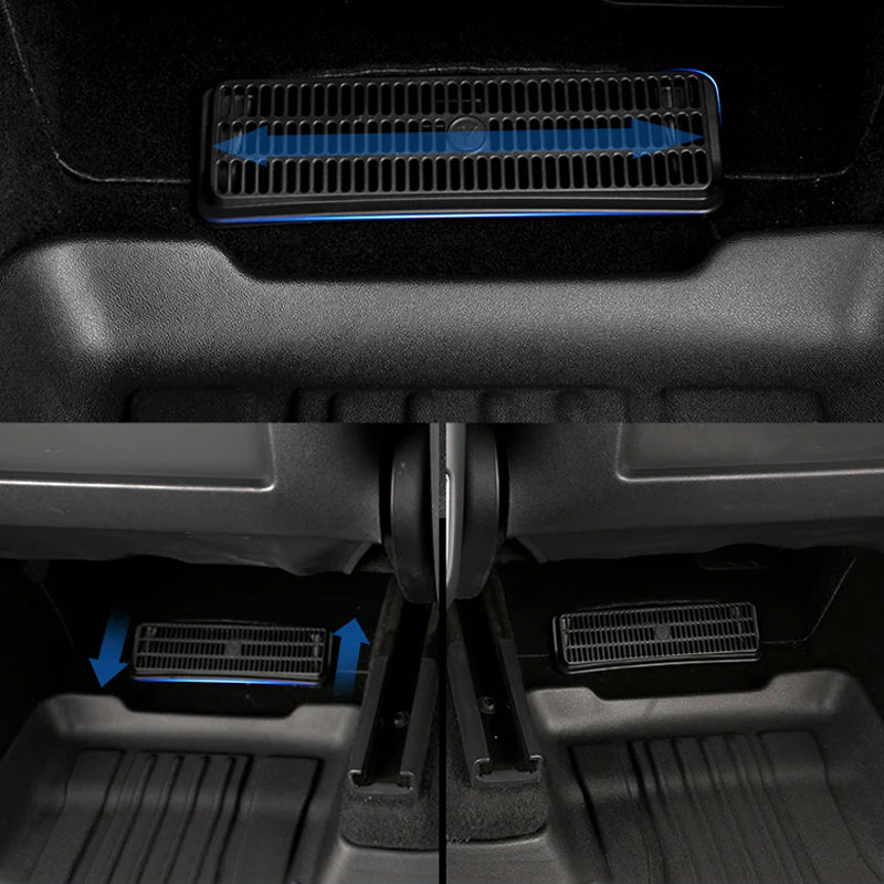 Couvercle d'aération sous le siège pour intérieur de voiture