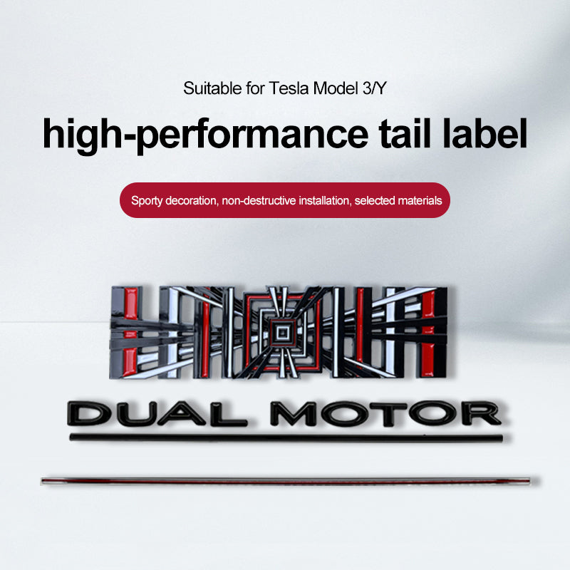 High Performance Tail Badge for Tesla Model 3/Y