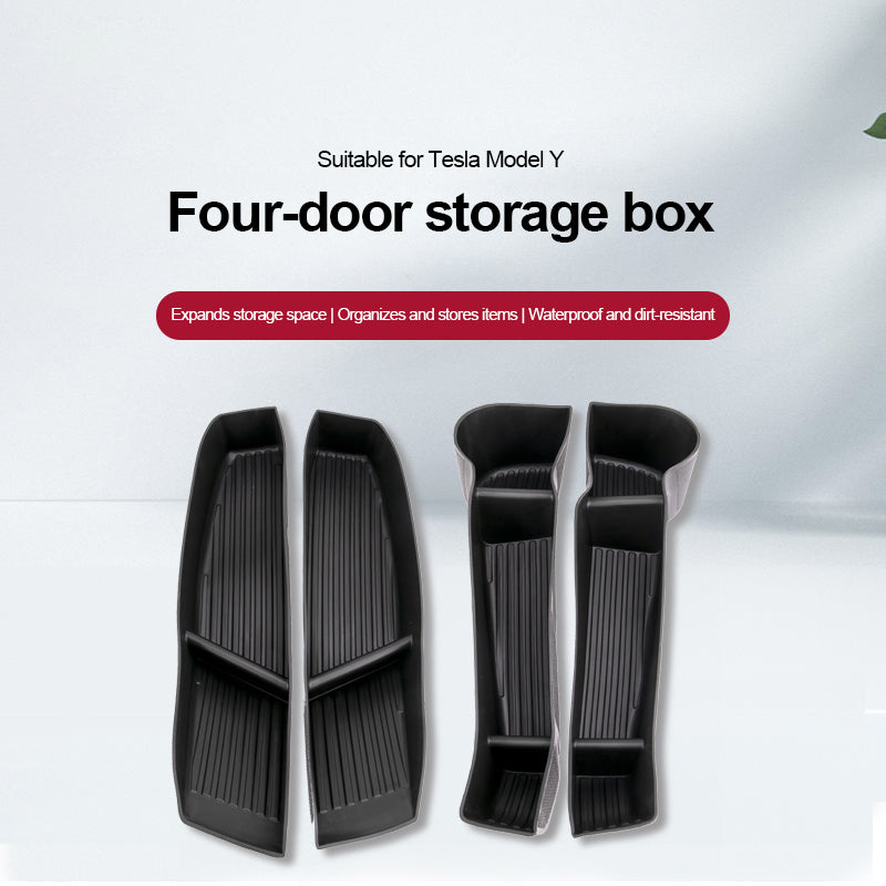 Storage compartment liner for Tesla Model Y/3 door pockets