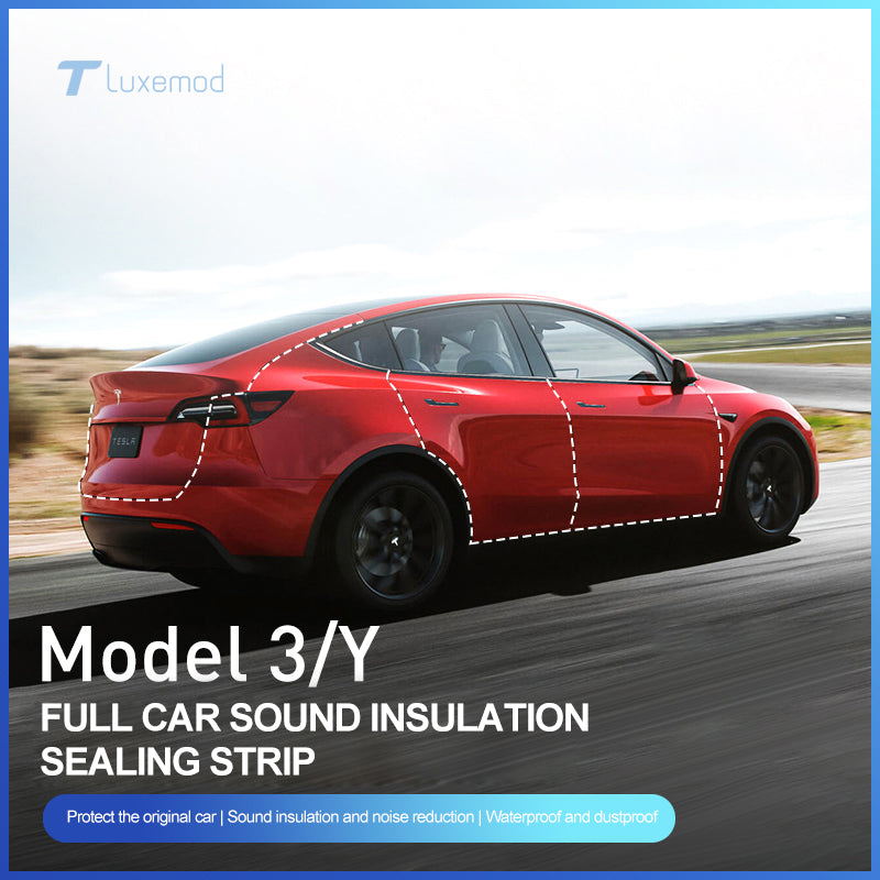 Vollständige Fahrzeugabdichtung und Schalldämmstreifen für Tesla Model 3/Y