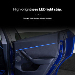laser-carved ambient lighting for Model 3/Y
