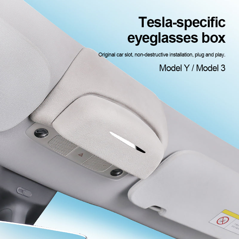 Étui à lunettes monté sur voiture pour Tesla Model3/Y