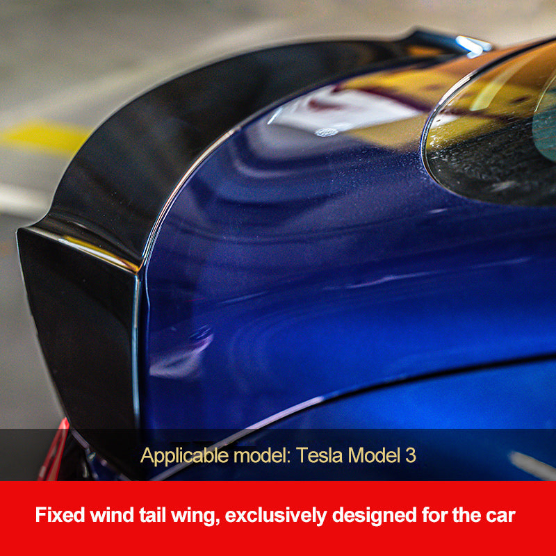 Small Bumper For Tesla Model 3(front lip, side skirt, rear lip, rear spoiler)
