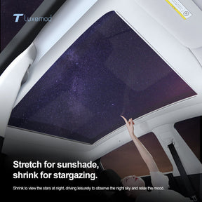 Teleskop-Sonnenschutz mit magnetischer Saugwirkung für Tesla Model 3/Y