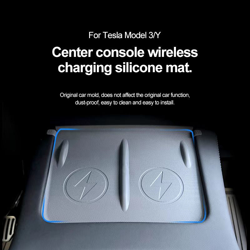 Wireless Charging Silicone Pad For Model Y/3
