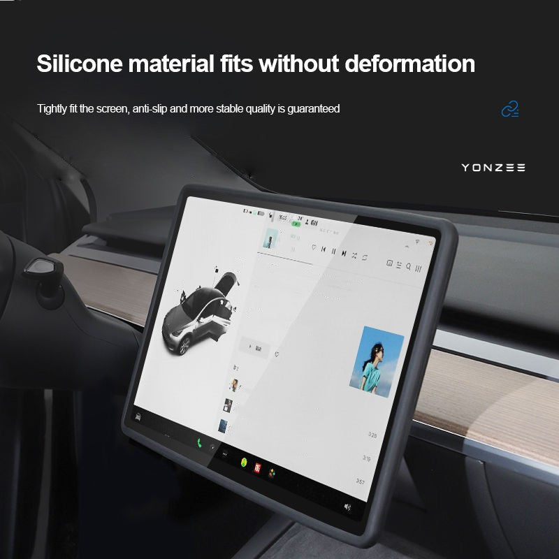 Silikon-Schutzhülle für den zentralen Steuerbildschirm für Tesla Model 3/Y