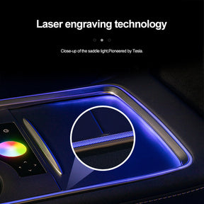 Lasergeschnitzte Umgebungsbeleuchtung für Modell 3/Y