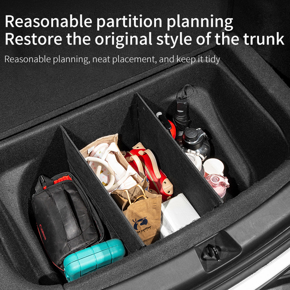 Rear Trunk Organizer for T esla Model 3 Model Y Side Storage Box