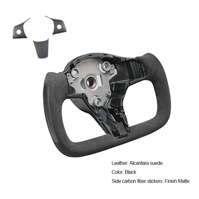 YOKE Alcantara Suede Steering Wheel For Tesla Model3/Y