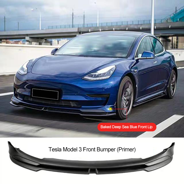 Kleiner Stoßfänger für Tesla Model 3 (Frontlippe, Seitenschweller, Hecklippe, Heckspoiler)